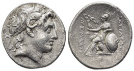 KINGS of THRACE. Lysimachos.(305-281 BC).Magnesia ad Maeandrum.Tetradrachm.

Obv : Head of the deified Alexander right, wearing horn of Ammon.
Rev ...