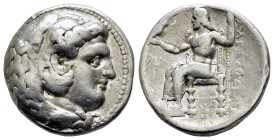Kingdom of Macedon, Alexander III, the Great (336-323 BC), AR Tetradrachm, Babylon, c.325-323 BC,

Obv: Head of young Herakles right, wearing lion's...