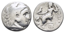 KINGS of MACEDON.Alexander III The Great.(336-323 BC).Drachm.

Condition : Good very fine.
Weight : 4,20 gr
Diameter : 16,49 mm