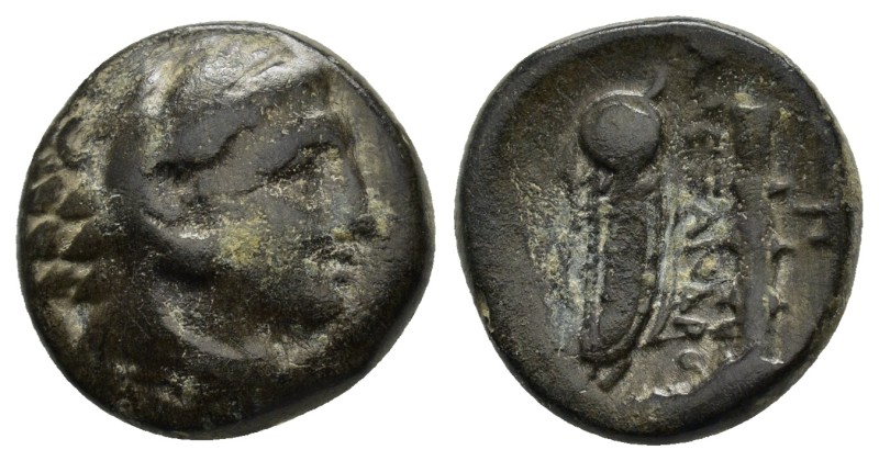 KINGS of MACEDON.Alexander III.The Great.(336-323 BC).AE.Macedonian mint. Lifeti...