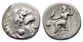KINGS OF MACEDON. Philip III Arrhidaios (323-317 BC). Drachm. Sardes.

Obv: Head of Herakles right, wearing lion skin.
Rev: ΦΙΛΙΠΠΟΥ.
Zeus seated ...