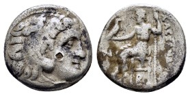 KINGS of MACEDON.Antigonos I Monophthalmos (320-301 BC). In the name and types of Alexander III.Kolophon mint. AR Drachm.

Obv: Head of Herakles rig...