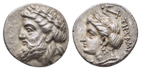 Paphlagonia. Sesamus. (circa. 330-300 BC). AR. Drachm

Obv: Laureate head of Zeus facing to left.
Rev: ΣΗΣΑΜΙΩΝ. Draped bust of Demeter facing to l...