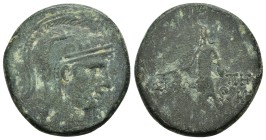 PAPHLAGONIA.Sinope.Time of Mithradates VI.(Circa 85-65 BC).Ae.

Obv : Helmeted head of Athena right.
Rev : ΣΙΝ-ΩΠΗΣ ME.
SNG BM Black Sea 1535; HGC...