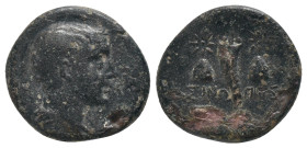 PAPHLAGONIA. Sinope.Struck under Mithradates VI (Circa 120-111 or 110-100 BC).Ae.

Obv : Draped and winged bust of Perseus right.
Rev : ΣΙΝΩ - ΠΗΣ....