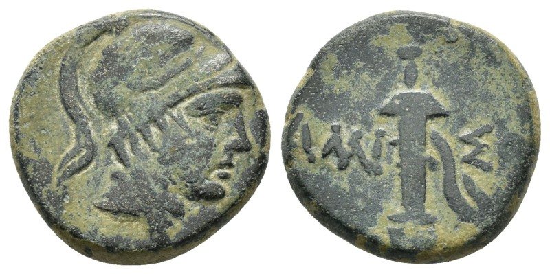 PONTOS.Amisos.Time of Mithradates VI.(Circa 111-90 BC).Ae.

Obv : Helmeted hea...