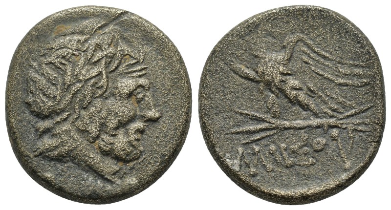 PONTOS. Amisos.Time of Mithradates VI Eupator.(Circa 111-105 or 95-90 BC).Ae.
...