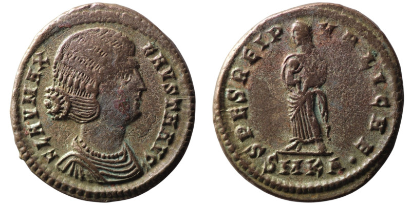 Fausta, Augusta (AD 324-326). Kyzikos
AE Follis (20mm, 3,00g)