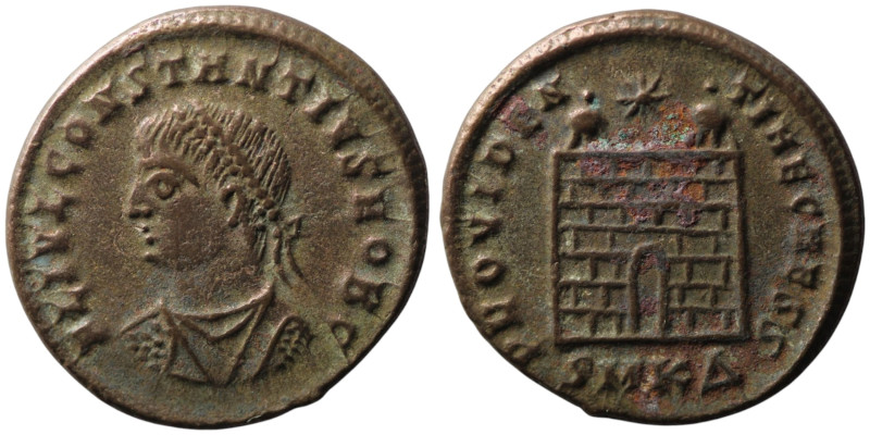 Constantius II, Caesar (AD 324-337). Kyzikos
AE Follis (20mm, 3,07g)