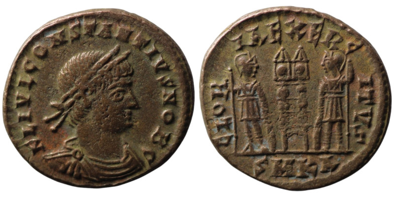 Constantius II, Caesar (AD 324-337). Kyzikos
AE Follis (18mm, 2,17g)