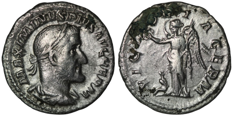 Maximinus I (AD 235-238). Rome
AR Denarius (19mm, 2,58g)
Obv: MAXIMINVS PIVS AVG...