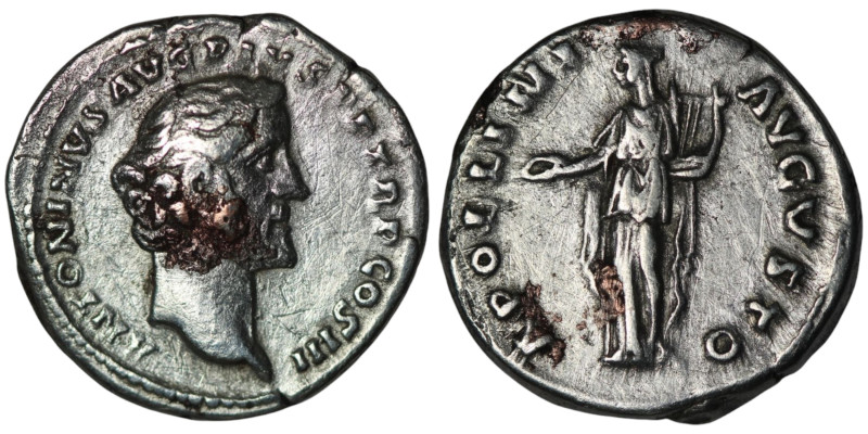 Antoninus Pius (AD 138-161). Rome
AR Fourrèe Denarius (17mm, 3,03g)