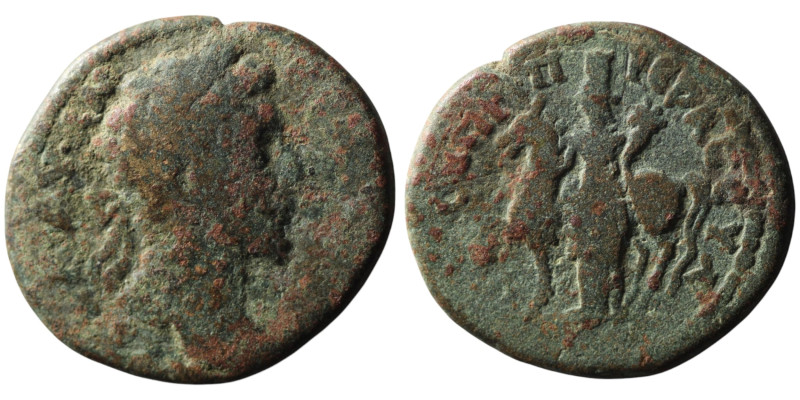 DECAPOLIS. Antiochia ad Hippum. Commodus (AD 177-192)
AE Bronze (26mm, 8,99g)
Ob...