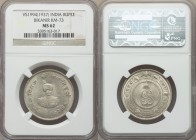 Bikanir. Ganga Singh Nazarana Rupee VS 1994 (1937) MS62 NGC, KM-XM1. For the 50th anniversary of his reign. From the Hamilton Collection of British In...