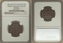 British India. Bombay Presidency Proof Pice AH 1219 (1804) PR65 Brown NGC, KM205. Gorgeously refined and masterfully executed, the fields admitting no...
