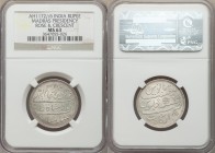 British India. Madras Presidency Rupee AH 1172 Year 6 (1763/4) MS63 NGC, Calcutta mint, KM436. An alluring milled rupee abounding in cartwheel luster....