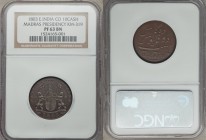 British India. Madras Presidency Proof 10 Cash 1803 PR63 Brown NGC, Soho mint, KM319. Razor-sharp as is to be expected for this popular proof series, ...