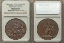 British India. East India Company bronze "Bombay Settlement & Victory over the French" Medal 1804 MS64 NGC, BHM-567, Pudd-804.1. 40mm. By J.P. Droz, G...