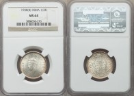 British India. George VI 1/2 Rupee 1938-(b) MS64 NGC, Bombay mint, KM549. From the Hamilton Collection of British India Coins

HID09801242017