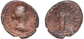 Rome Roman Empire 161 - 176 AE As - Faustina the Younger (FECVND AVGVSTAE S C; Fecunditas) Bronze Rome Mint 10.01g VF RIC III 1636 OCRE ric.3.m_aur.16...