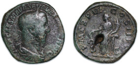 Rome Roman Empire 227 - 227 AE Sestertius - Severus Alexander (P M TR P VI COS II P P S C; Aequitas) Bronze Rome Mint 20.3g VF RIC IV.2 459 OCRE ric.4...