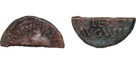 Rome Roman Empire 25 BC - 23 BC AE Cut Half As - Augustus (P CARISIVS LEG AVGVSTI) Bronze 4.55g VF RIC I cf. 15A