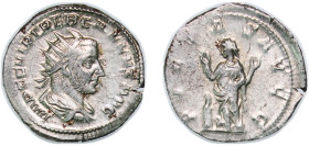 Rome Roman Empire 251 - 253 AR Antoninianus - Trebonianus Gallus (PIETAS AVGG; Pietas) Silver Mediolanum Mint 4.06g XF RIC IV.3 72 OCRE ric.4.tr_g.72