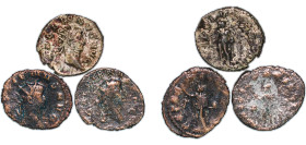 Rome Roman Empire 253 - 268 BI Antoninianus - Gallienus (3 Lots) Billon VF