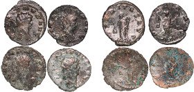 Rome Roman Empire 253 - 268 BI Antoninianus - Gallienus (4 Lots) Billon VF