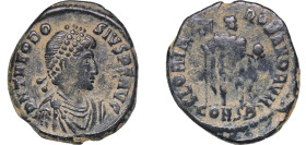 Rome Roman Empire 392 - 395 CONSB AE Nummus - Theodosius I (GLORIA ROMANORVM) Bronze Constantinopolis Mint 4.99g VF RIC IX 88a OCRE ric.9.cnp.88A