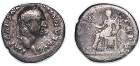 Rome Roman Empire 70 AR Denarius - Vespasian (COS ITER TR POT; Pax) Silver Rome Mint 2.9g VF RIC II.1 29 OCRE ric.2_1(2).ves.29