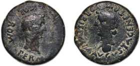 Rome Roman Empire Roman provinces, Baetica 14 - 37 AE Sestertius - Tiberius (IVLIA AVGVSTA GENETRIX ORBIS, Romula) Copper Iulia Romula Hispalis, Baeti...