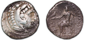 Greece (ancient) Kingdom of Macedonia 4th - 3rd Centuries BC AR Tetradrachm - Alexander III Silver 16.43g VF