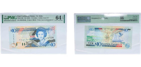Eastern Caribbean States 2003 10 Dollars Paper PMG Choice Uncirculated 64 P 43