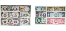 Ecuador Republic 1986 - 1990 Sucres Set (6 Lots) Paper AU