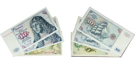 Germany Federal Republic of Germany 1970 - 1980 5 & 10 Mark (3 Lots) Paper XF