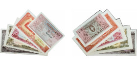 Laos Kingdom 1974 - 1976 Kip Set - Sisavang Vatthana (5 Lots) Paper UNC