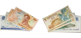 New Zealand State 1981-1992 Dollars (4 Lots) Paper UNC