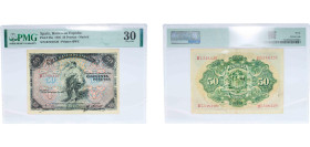 Spain Kingdom 1906 50 Pesetas Paper PMG Very Fine 30 P 58