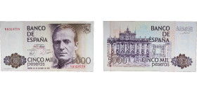 Spain Kingdom 1979 5000 Pesetas - Juan Carlos I Paper UNC P 160