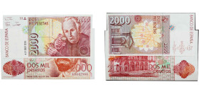 Spain Kingdom 1980 - 1992 2000 Pesetas (2 Lots) Paper UNC