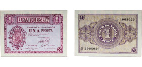 Spain Nationalist Government 1937 1 Peseta Paper (30000000) UNC P 104