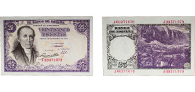Spain Nationalist Government 1946 25 Pesetas Paper UNC P 130