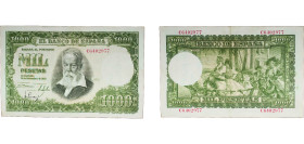 Spain Nationalist Government 1951 1000 Pesetas Paper XF P 143