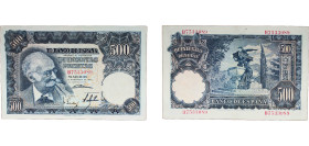 Spain Nationalist Government 1951 500 Pesetas Paper AU P 142