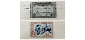 Spain Second Republic 1937 100 Pesetas (Banco de España - Bilbao, With matrix on both sides) Paper UNC P S565