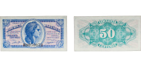Spain Second Republic 1937 50 Céntimos Paper UNC P 93