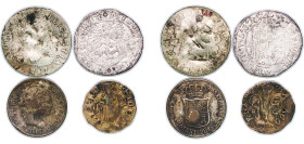 Spain Kingdom 15th - 19th Centuries Coinage (4 Lots, Contemporary counterfeit) VF