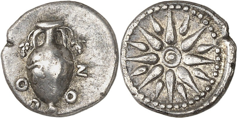 GRÈCE ANTIQUE - GREEK
Locride, Oponte. Obole ND (375-350 av. J.-C.), Oponte.
A...