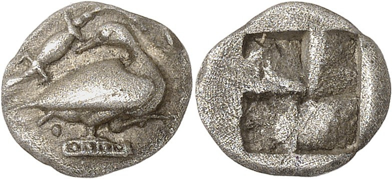 GRÈCE ANTIQUE - GREEK
Macédoine, Eion. Trihémiobole ND (460-400 av. J.-C.), Eio...